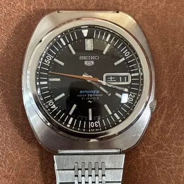빈티지 SEIKO 자동 와인딩 시계 스포츠 70m 방수