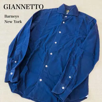 GIANNETTO 잔네토 긴팔 셔츠 바니스뉴욕 M 네이비