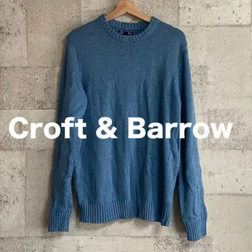Croft & Barrow 코튼 니트 라이트 블루 L 사이즈