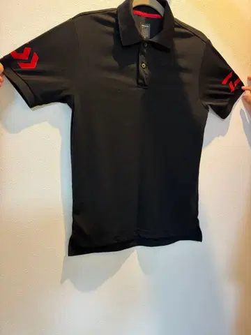 DAIWA 블랙 피케 셔츠 M 사이즈