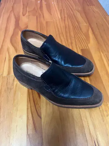 VISARUNO 로퍼 블랙 브라운 x 블랙 24.5