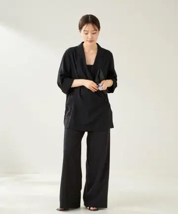 택 포함 새상품 Plage 와이드 스트레이트 팬츠 36