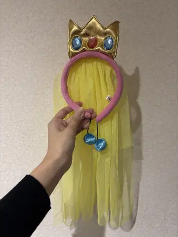 피치 공주 왕관 디자인 머리띠