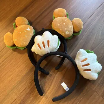 디즈니 머리띠 햄버거 파오