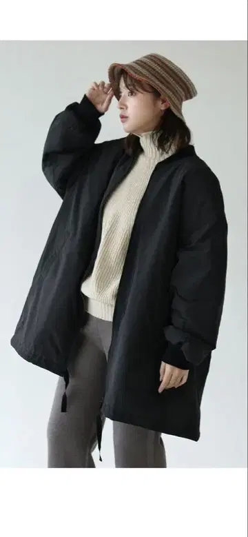 prit 지퍼 블루종 피치 기모 자켓 아우터 아이보리