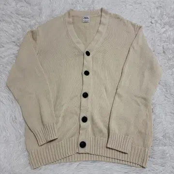 zara 니트 가디건 오버 사이즈 M 두꺼운 원단 아이보리