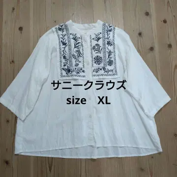 써니클라우드 자수 셔츠 XL