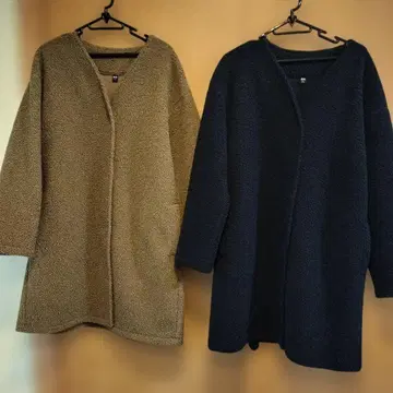 [ UNIQLO ] 보아 자켓 베이지 네이비 2색
