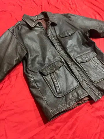 천연 가죽 소가죽 가죽 자켓 브라운