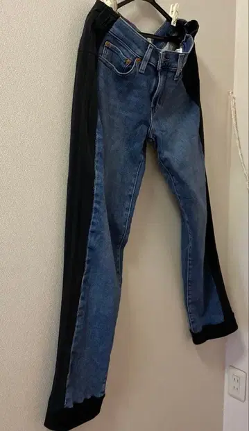 데님 팬츠 데님 리메이크 재구축