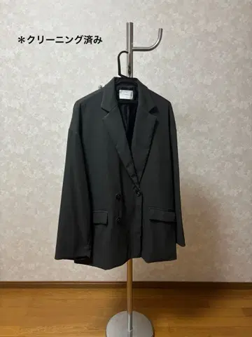 루즈 언노운 더블 오버 드레이프 테일러드 자켓