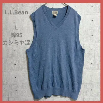 L.L.Bean [ L ] 니트 블루 베스트