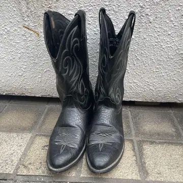 웨스턴 부츠 올 블랙 USA제 28cm 블랙