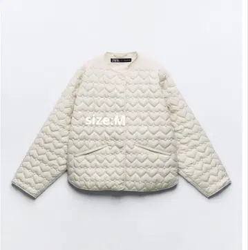 ZARA 하트 퀼팅 자켓 M