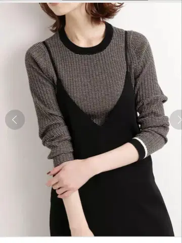 IENA 긴팔 스웨터 리브 크루넥 풀오버