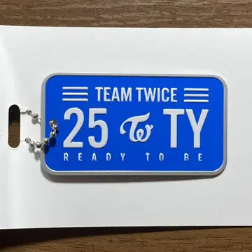 TWICE READY TO BE 랜덤 플레이트 키링 쯔위