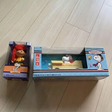 스누피 레이스카와 피규어 세트