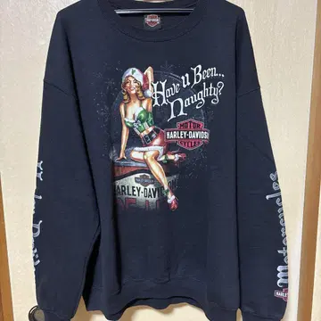 할리데이비슨 그래픽 맨투맨 블랙