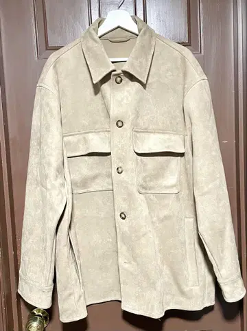 H&M 베이지 스웨이드 느낌 자켓