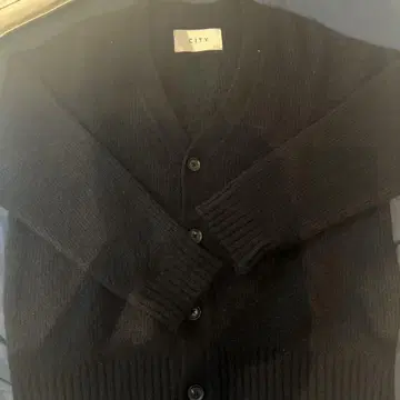 CITY 알파카 블렌드 가디건 SIZE 1 블랙