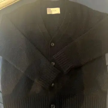 CITY 알파카 블렌드 가디건 SIZE 1 블랙