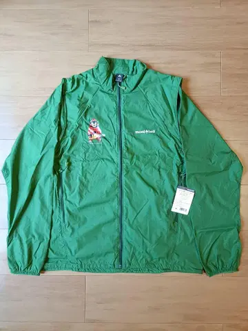 몽벨 그린 나일론 자켓 쿠마몬