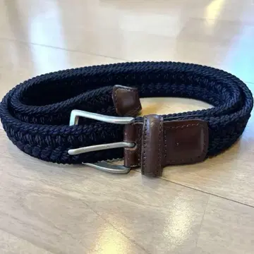 Anderson's 네이비 웨빙 벨트