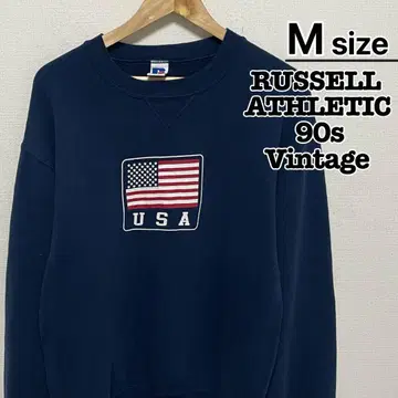 90s RUSSELL ATHLETIC 맨투맨 M 네이비 미국