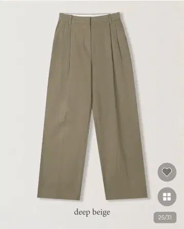 nugu SLOWAND SLOWMADE. 턱 들어간 와이드 코튼 슬랙스