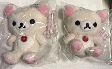 미개봉 새상품 코리락쿠마 외출 봉제 인형 키링 산엑스 2개