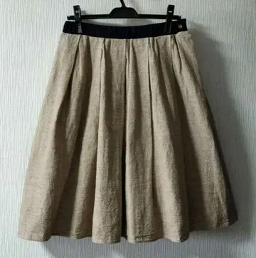 45R 45rpm 코튼 무릎 기장 스커트