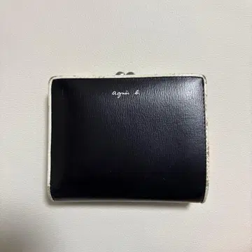 agnis b. 접이식 지갑 블랙