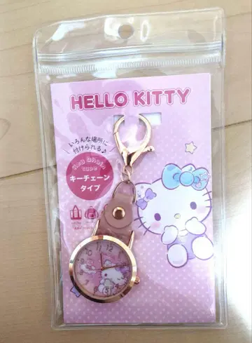 새상품 키티 키체인 타입 시계