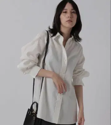 클리어 몰스킨 셔츠 화이트
