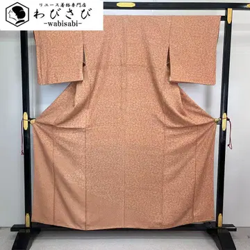 에도 코몬 꽃무늬에 당초 무늬 감색 K-4234