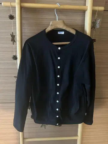 오르치발 블랙 코튼 100 가디건