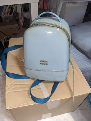 FURLA 스카이블루 미니 백팩
