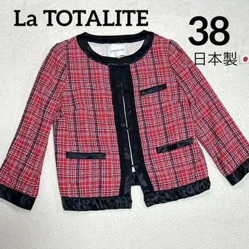 [새상품급] 일본제 La TOTALITE 노카라 트위드 자켓 38