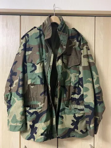 ALPHA INDUSTRIES 카모플라쥬 콜드웨더 코트 M USA제