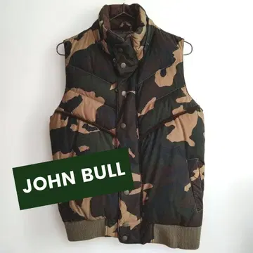 JOHN BULL CO. 젬블 카모플라쥬 다운 베스트 빨간색 택 F