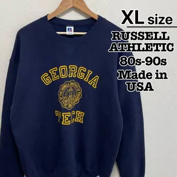 80s-90s 미국산 RUSSELL ATHLETIC 맨투맨 네이비