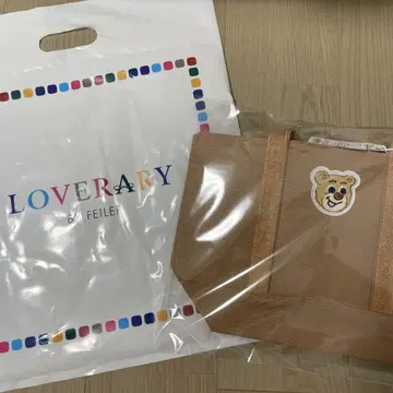러브리 바이 페이러 올드 테디 와펜 토트백 베이지 소