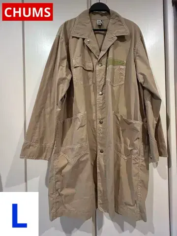 레어 참스 chums 베이지 스텐카라 코트 L 사이즈 새상품급