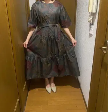기모노 리메이크 원피스 말기 오시마 명주 모델 158cm 45kg