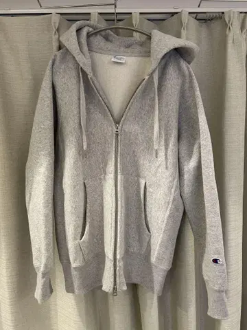 Champion Reverse Weave 후드티 S 그레이