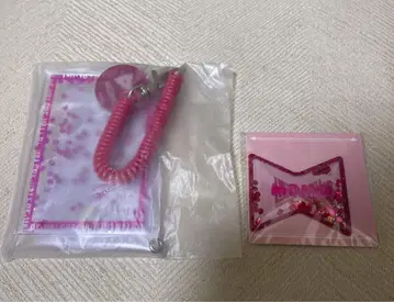 아이나나 모모 키라키라 클리어 파우치 키라키라 네임 스티커