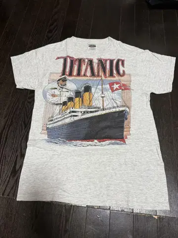 레어 90s00s 빈티지 티셔츠 S TITANIC 싱글 스티치