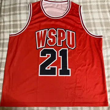WurtS 농구 유니폼 L 빨간색
