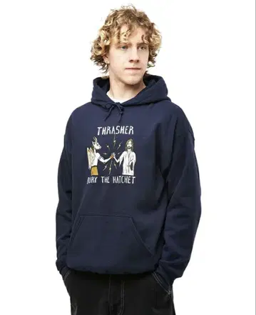 Thrasher x Toy Machine 후드티
