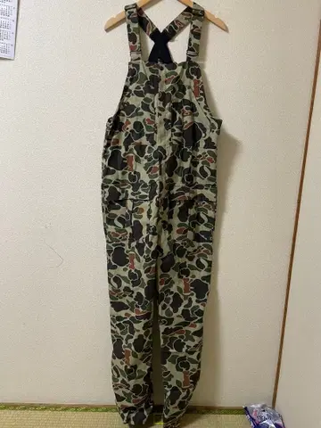 80s~90s WALLS 덕헌터 카모 오버롤 USA제